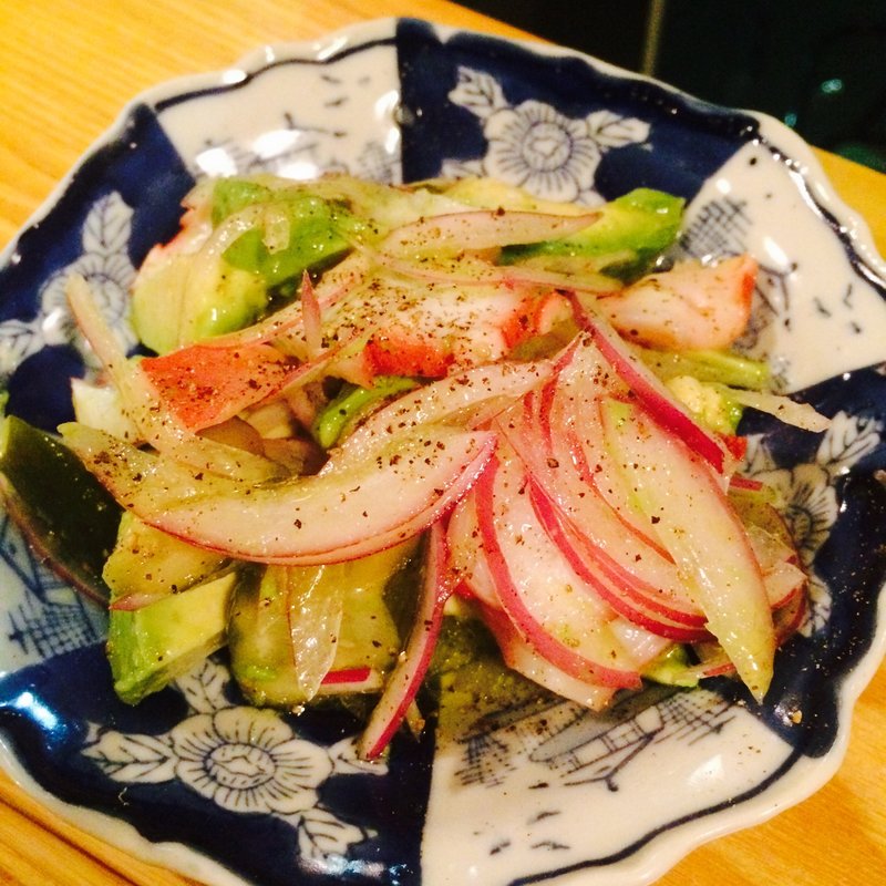 きゅうりのピクルスとタコ、アボカドのマリネ(Small Food)