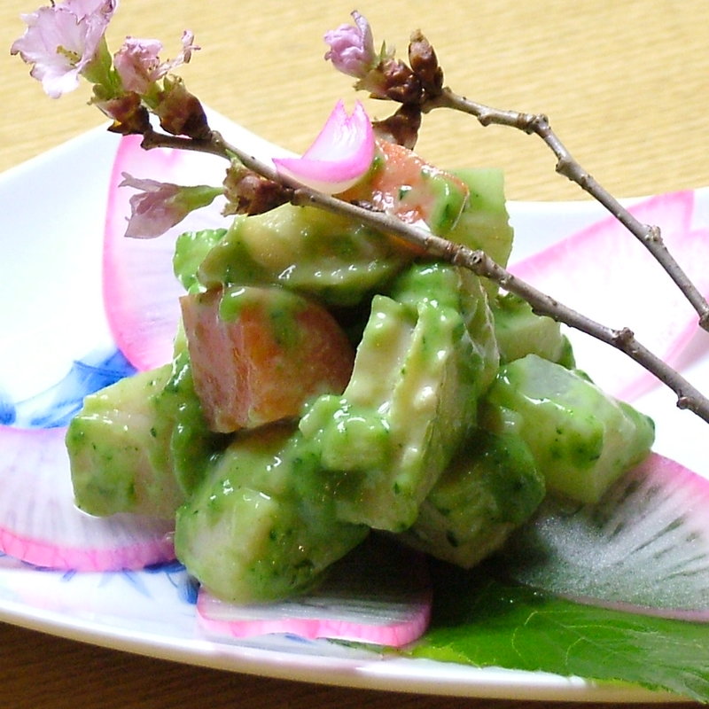 アボカドと南瓜(季節料理わだつみ)