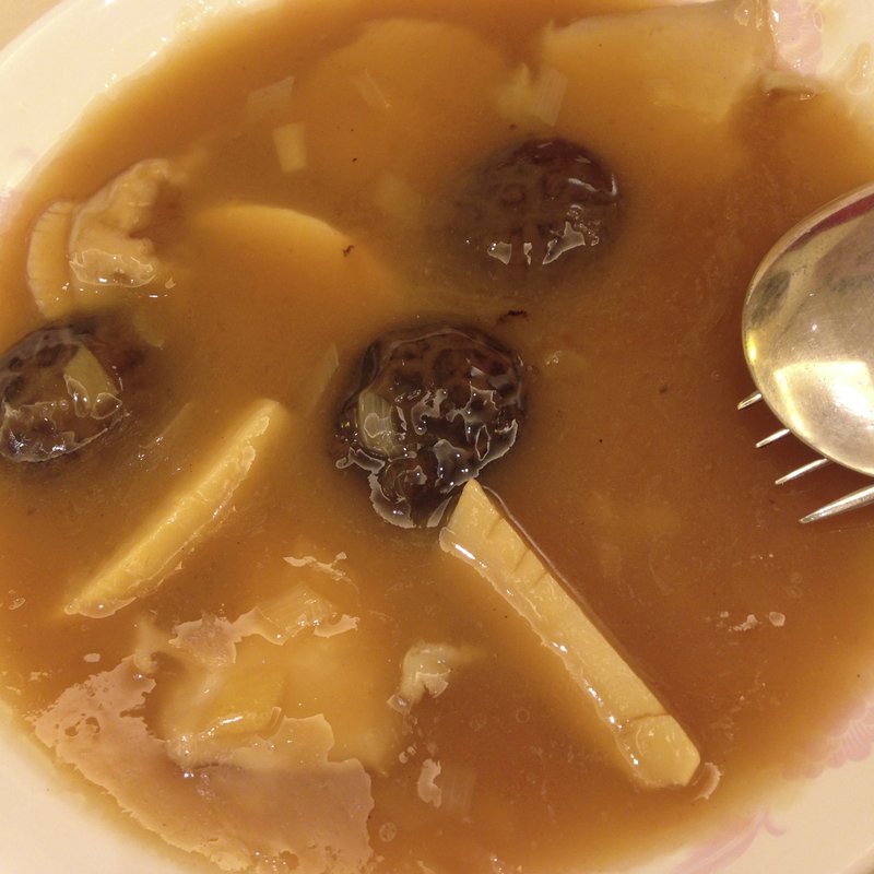 椎茸とたけのこのあんかけ(煌蘭 川崎店)