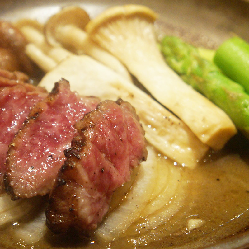 和牛のすき焼き風(季節料理わだつみ)