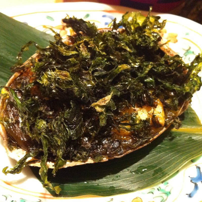  鮑磯焼き(分とく山 飯倉片町)
