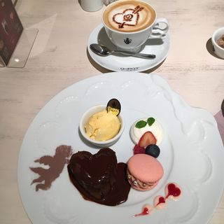 バレンタイン限定プレート(キューポット カフェ 本店 （Q-pot CAFE）)