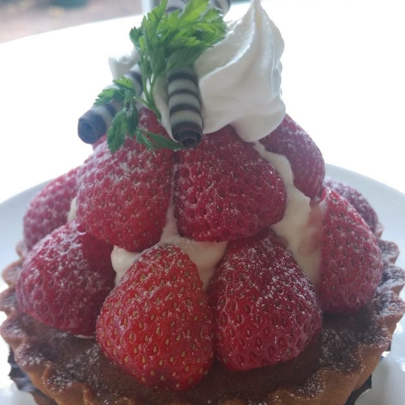 ミルクチョコムース入り苺タルト(エルブランシュ)