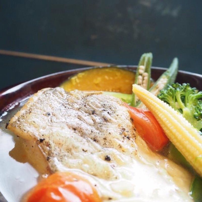 鱈のアクアパッツァ(カフェ ド ガモヨン （café de GAMOYON）)