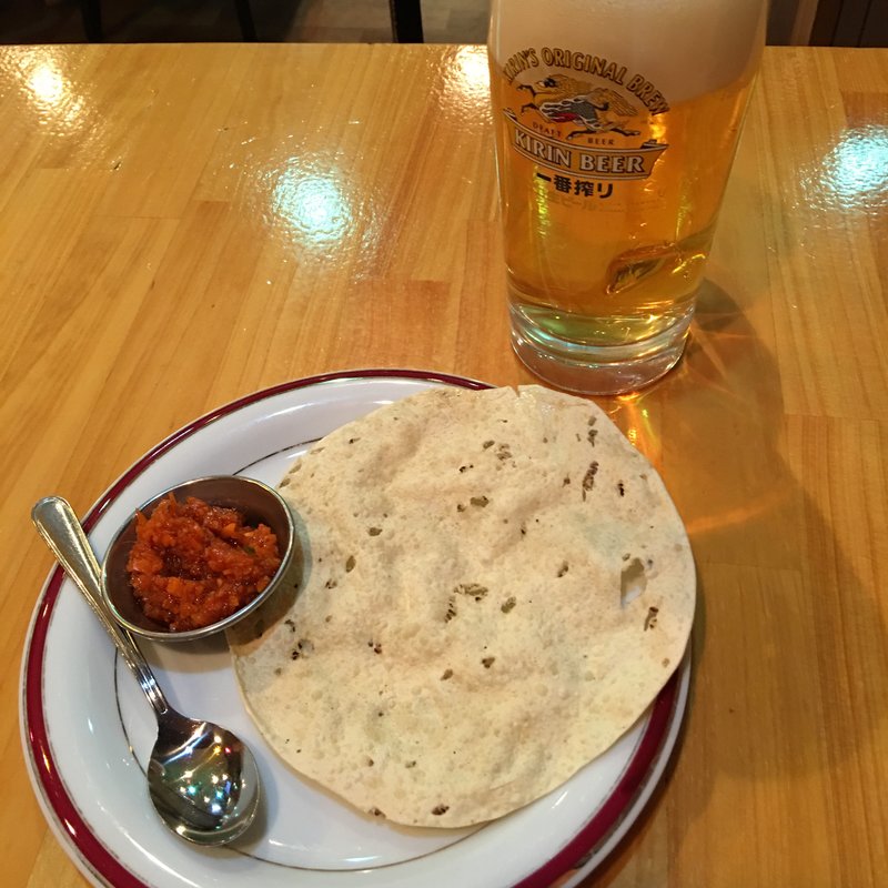 パパド スパイシーディップ添え(プラクリティ （PRAKRITI）)