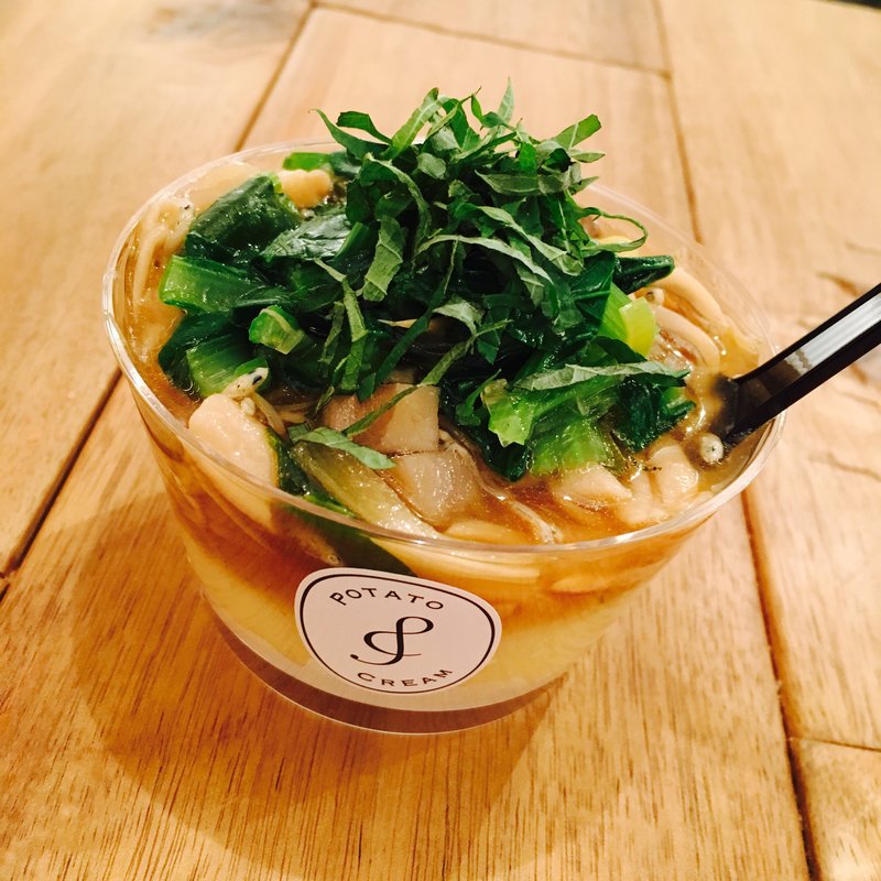 小松菜としらすのポテトクリーム(Potato Cream / potato cream よる)