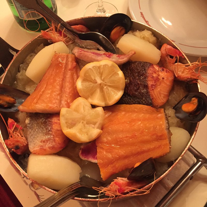 魚介はシュークルート(ストラスブルジョア)