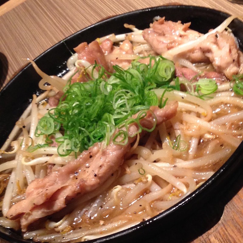 せせりの柚子醤油炒め(天ぷら海鮮 米福 西梅田店)