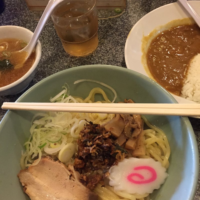 あぶら〜麺半カレーセット(あぶら〜麺)