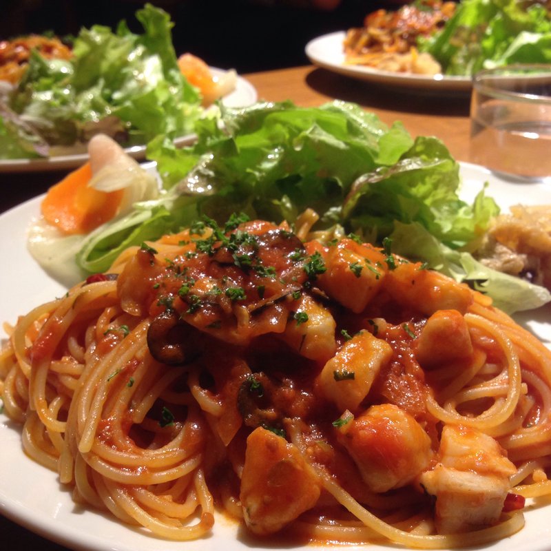 白身魚とケッパーのトマトソースパスタ(LIFEdayilymeals)