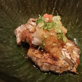 肉厚どんこ椎茸の豚バラ巻焼き(人形町 SUSULU)