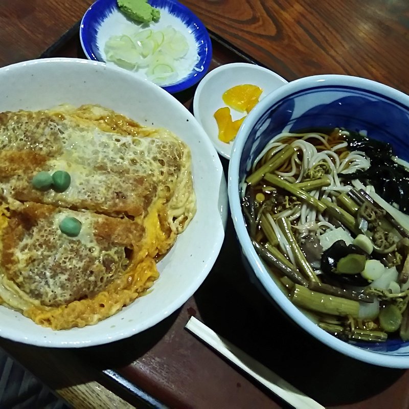 かつ丼セット(習志野庵)