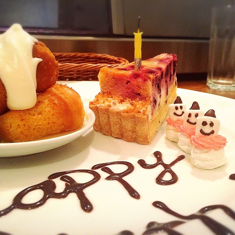 お誕生日プレート(こむぎこ)