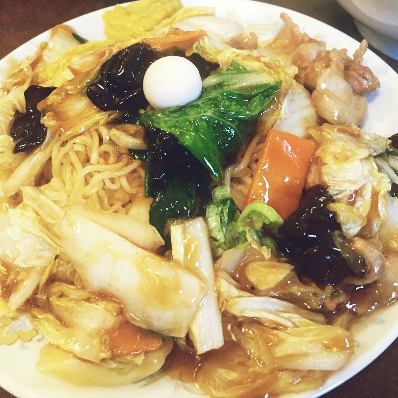 五目うま煮焼きそば(鶏舎 （チイシャ）)