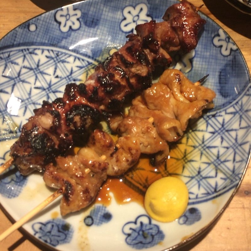 豚レバ&しろ タレ(串屋横丁 浅草橋一号店 )