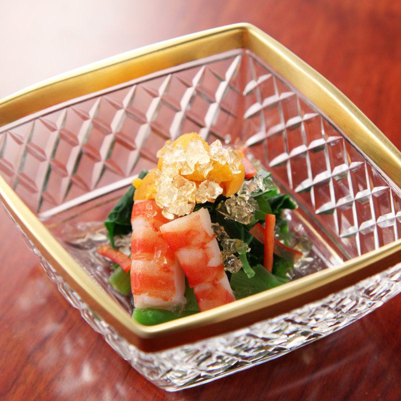 海老と菜の柚子仕立て(やま祢 本店 （やまね）)