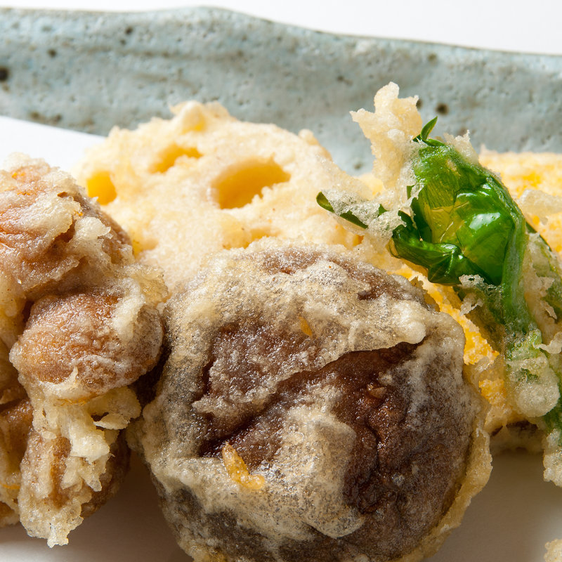しいたけの天麩羅(銀座天ぷらよしたけ)
