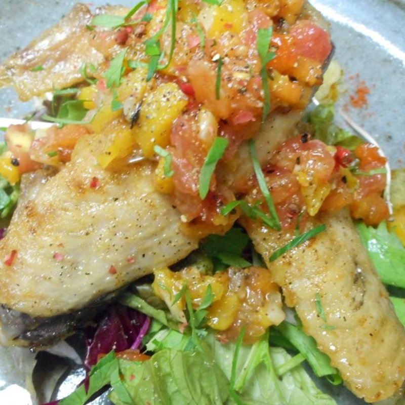 カレイのトマトサラダ仕立て(結喜菜)