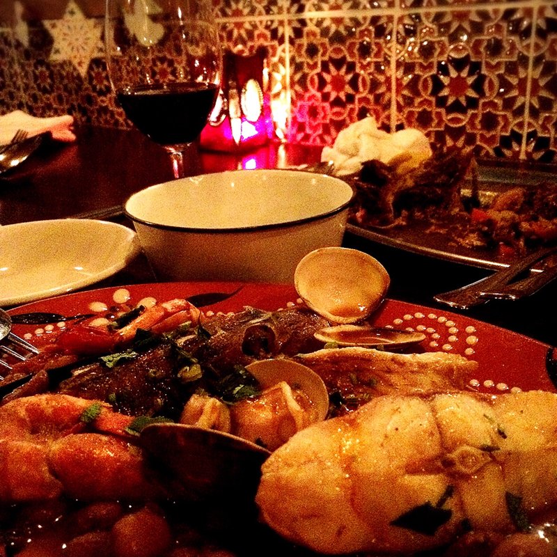 魚介と自家製チョリソのフェイジョアーダ(マル・デ・クリスチアノ Mar de Cristiano)