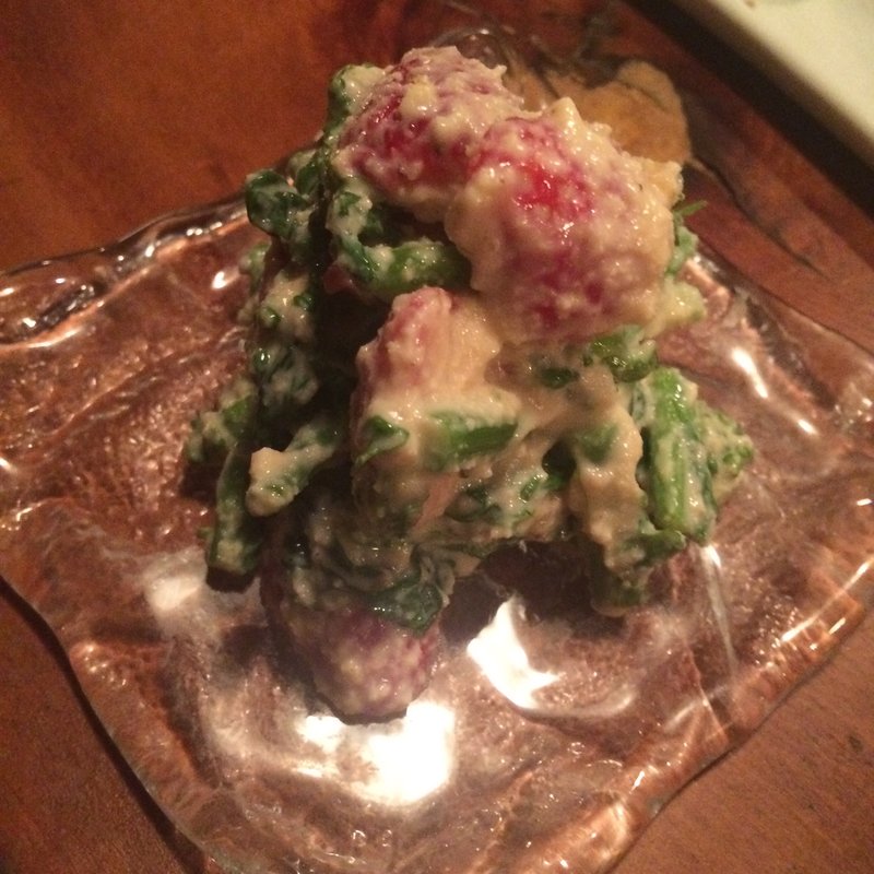 苺と菜の花の和え物(神楽坂 椿々 )