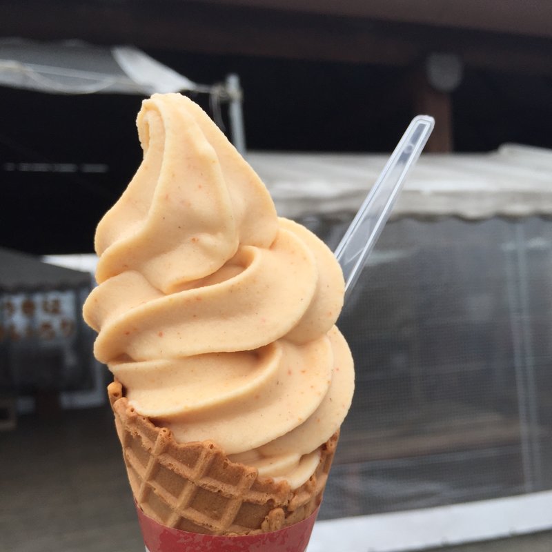 柿のソフトクリーム(道の駅 うきは)