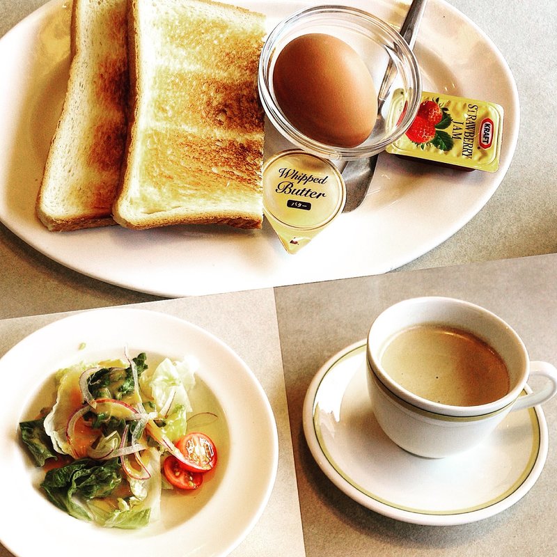 ボイルエッグ ドリンク付き(ロイヤルホスト 伊丹店 )