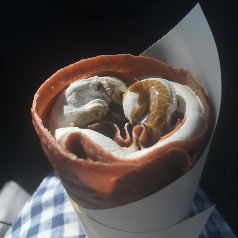 ほうじ茶クレープ(季節限定)(チョコレートハウス ココロ瀬高)