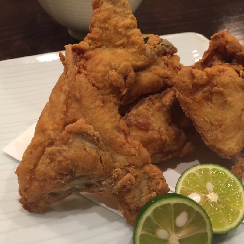 フグの唐揚げ(食堂 おがわ )