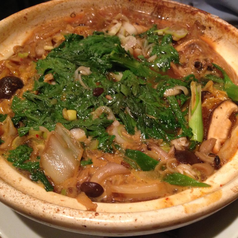 カキの味噌煮込み麺(タイガー餃子会舘 中目黒店)