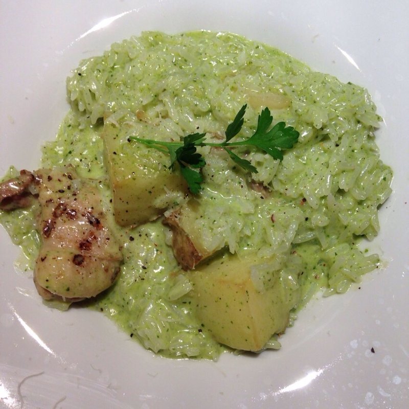 信州福味噌とじゃがいものジェノバクリームリゾット(タヴェルナ　トーキョー)