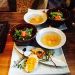 前菜とスープ(Cochi Design and cafe)