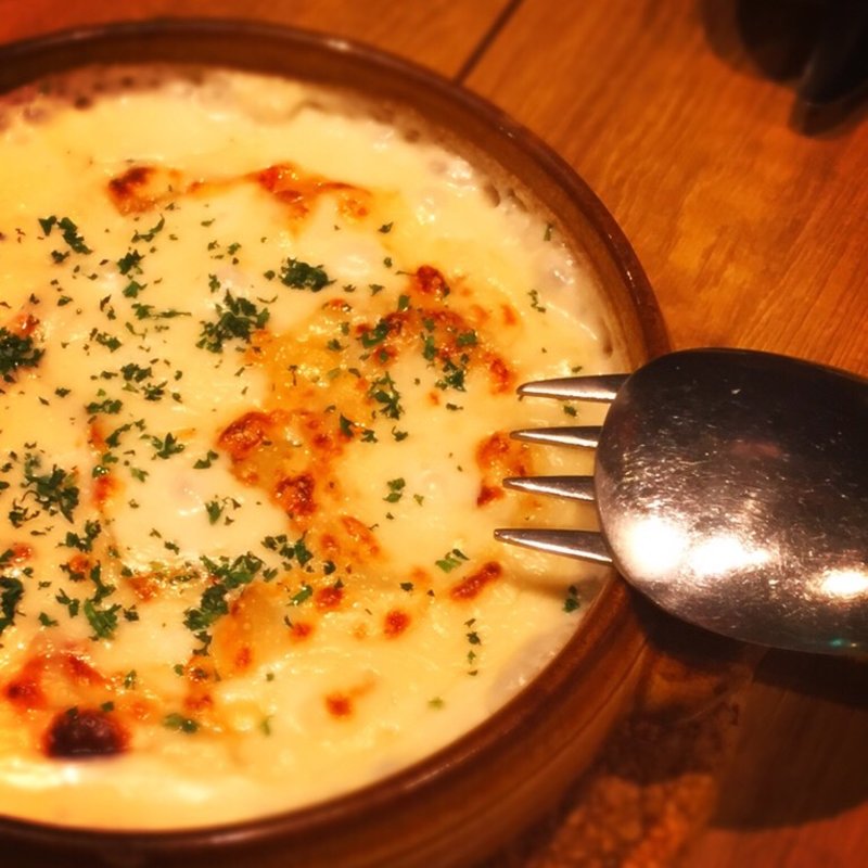 バカリャウとマッシュルームのグラタン(マヌエル タスカ・ド・ターリョ)