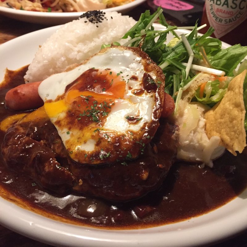 デミたまハンバーグ(MOGA cafe)