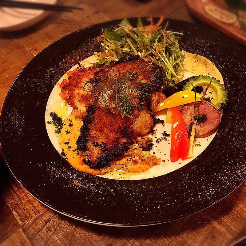 白身魚のハーブクラムグリルと焼き島野菜(RE HALLOW BEACH リハロウビーチ)