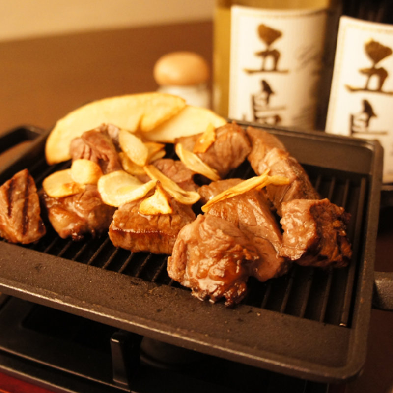 五島牛サイコロステーキ ～五島塩を添えて～(バラモン食堂 )