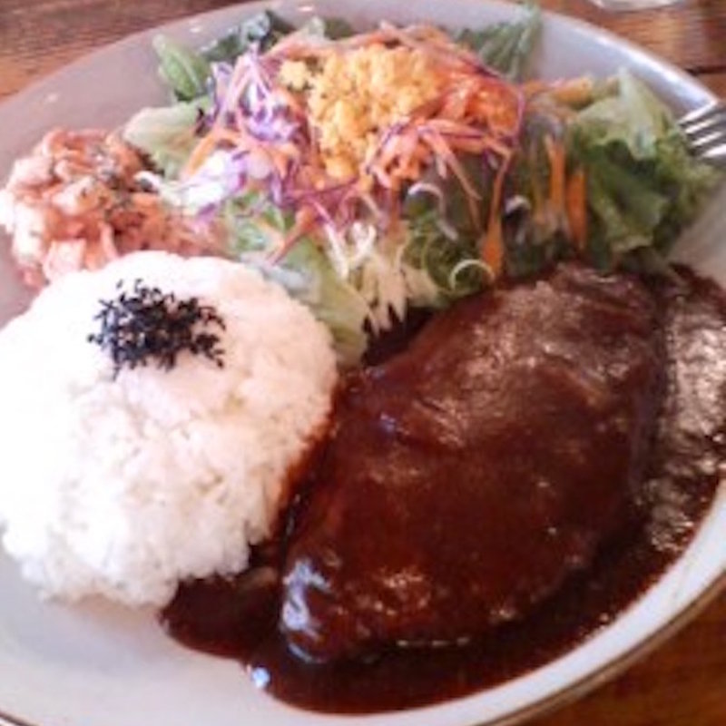 ハンバーグランチ（デミグラス）(カフェ メリメロ （cafe meri-melo）)