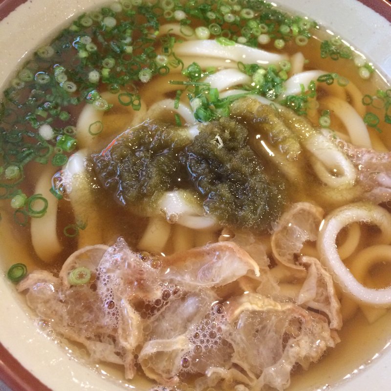 大阪羽曳野の油かす かすうどん(串カツ田中 代々木上原店 )