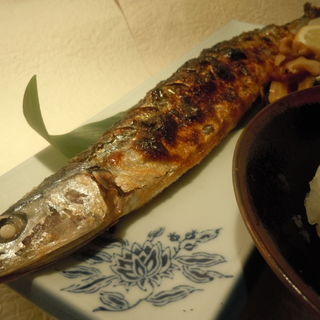 秋刀魚の炭火焼き