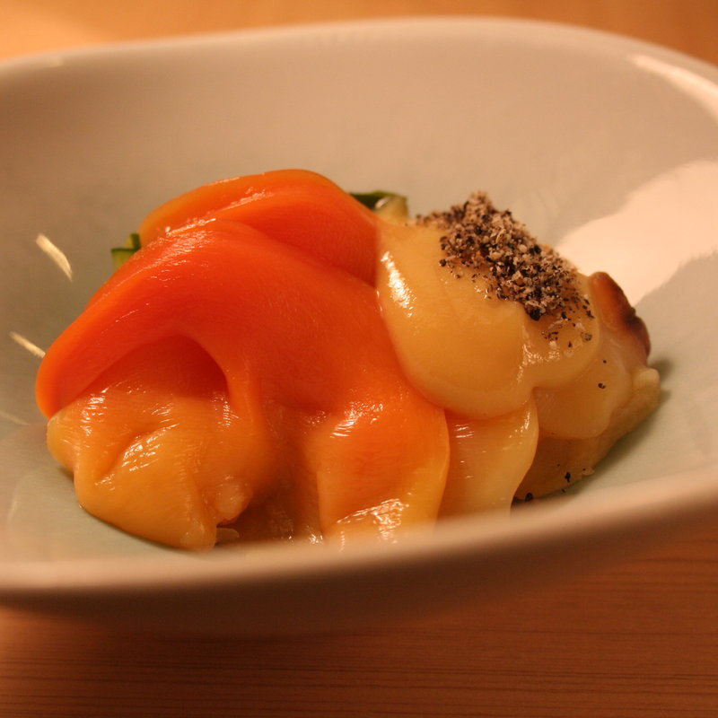 ほっき寄貝のお造り(蔵六鮨 三七味)