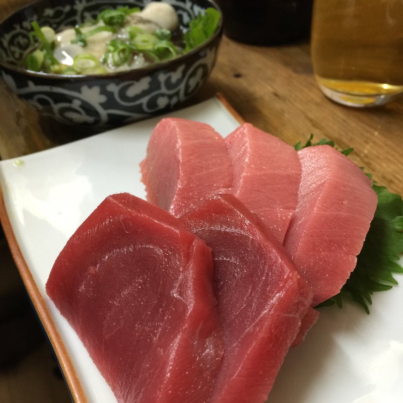 本まぐろ造り＆かき酢(庶民 )