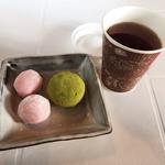 和菓子とほうじ茶セット(九州国立博物館 レストラン&オープンカフェ)