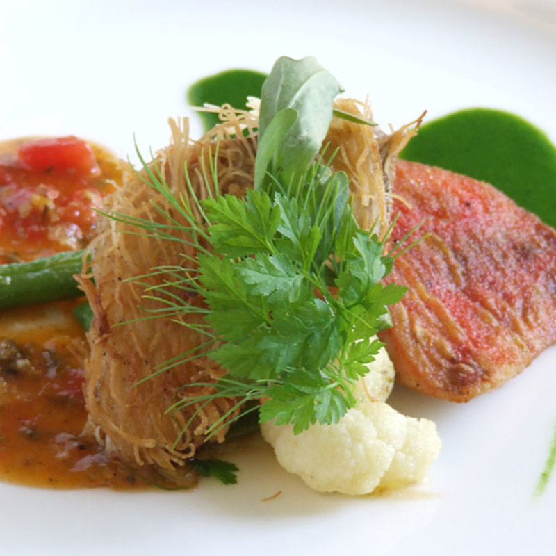 金目鯛のかだいふ揚げ(a la louche -ア・ラ・ルーシュ-)