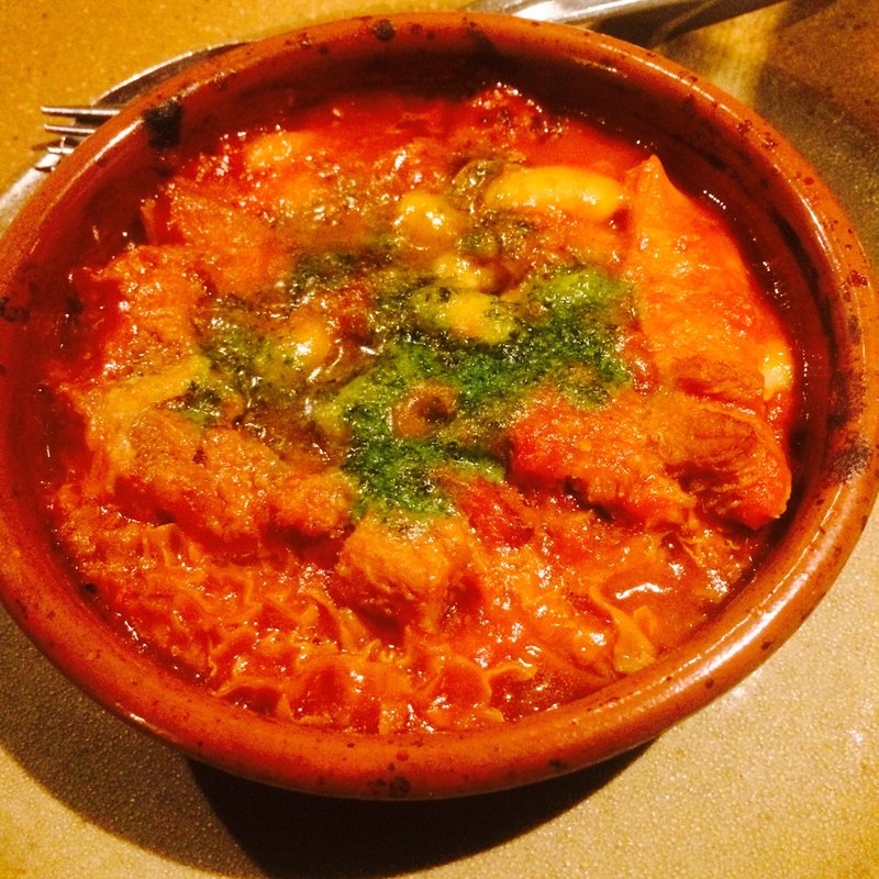 トリッパのトマト煮込み(ペスカデリア 銀座)