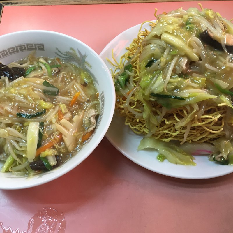 かたやきそば  大盛り(上海楼)