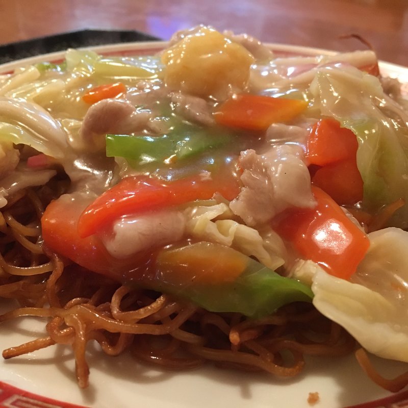 野菜あんかけ焼きそば(富久どり食堂 )