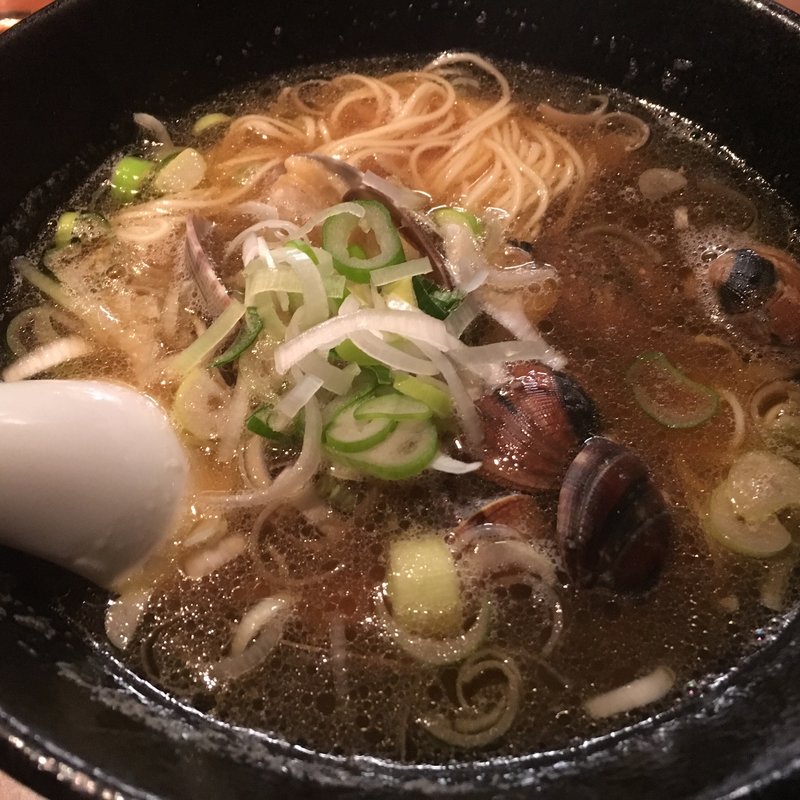 あさりそば(麻布麺房どらいち)