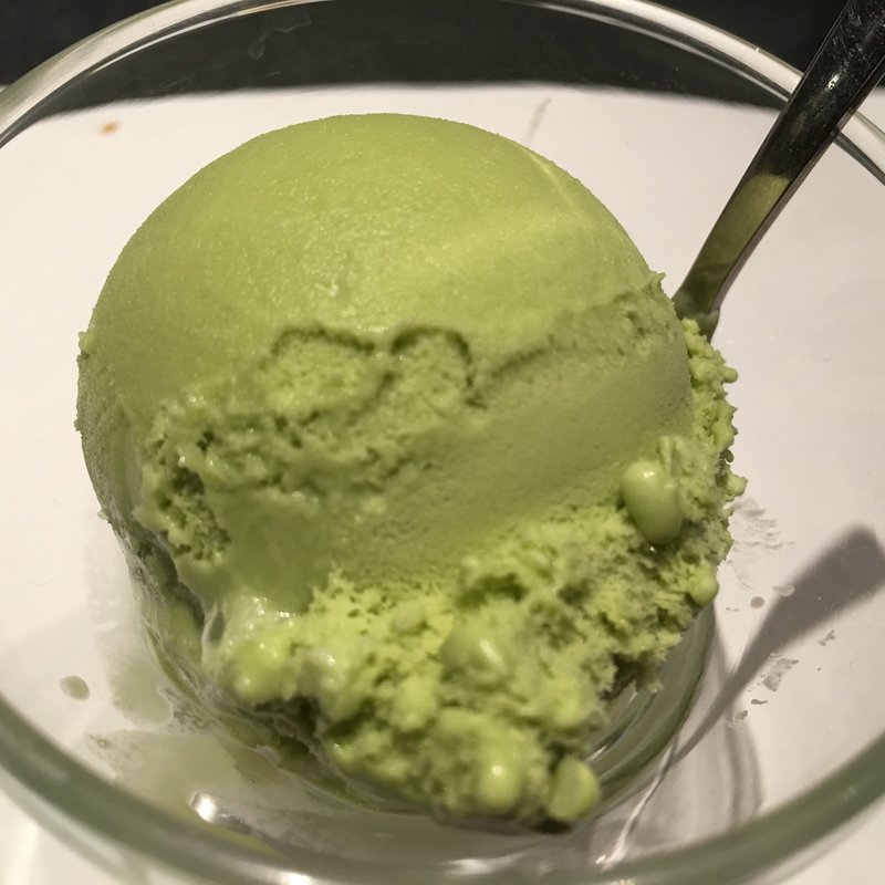 抹茶アイス(板前割烹ひぐち)