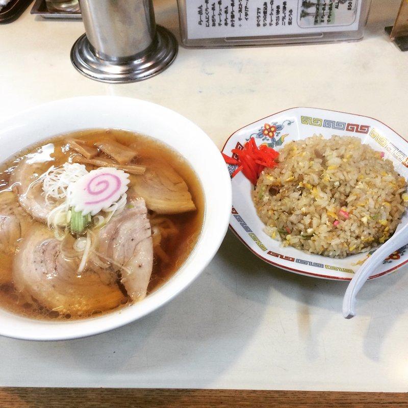 Aランチ（チャーシューメン＋半チャーハン）＋(手ごねラーメン 竹)