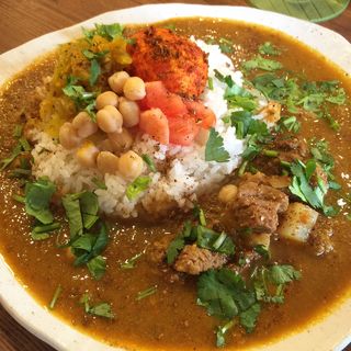 ラムカレー(curry phakchi(パクチー))