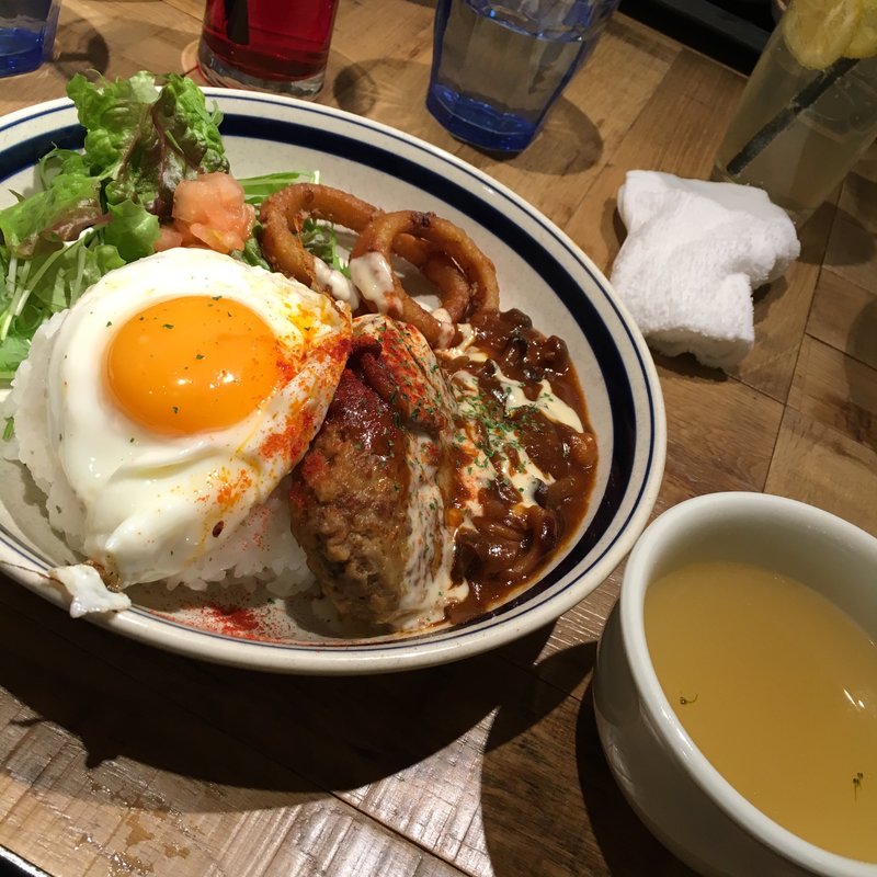 和風デミグラスソースのロコモコ(kawara CAFE＆DINING 天王寺ミオ店)